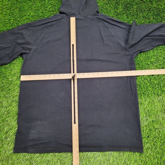 NIKE Jordan Hoodie XL 24x29 Black Jumpman Embroidered-Logo - Picture 4 of 16